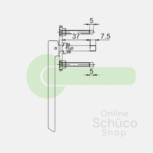 Schuco Griff tvb Falttür - 269190