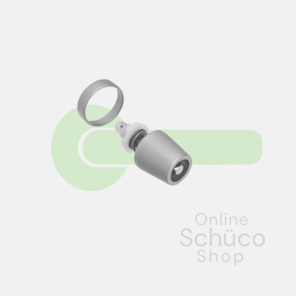 Schuco Einsteckschloss / Knopf - 247858 / 234030 Aluminium