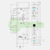 Schuco 241302 / 279497 Tag- und Nachtschloss - KABA Zylinder 34/92/10