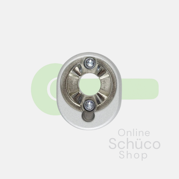 Schuco Rosette - abschließbarer Griff - Farben: 247131 Aluminium / 247132 Schwarz 9005 / 247133 Weiß 9010 / 247134 Weiß 9016 / 247135 Edelstahloptik