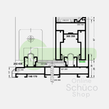 Schuco Bürste ASS 50 - 204456 - pro Meter
