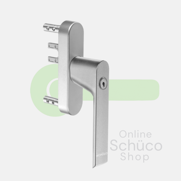 Schüco abschließbarer Fenstergriff – 247501 – Aluminium