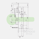 Schuco 279494 / 241179 Tag- und Nachtschloss 30/92/10