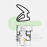 Schüco Verglasungsdichtung grün* - 3 / 4 mm - 224539
