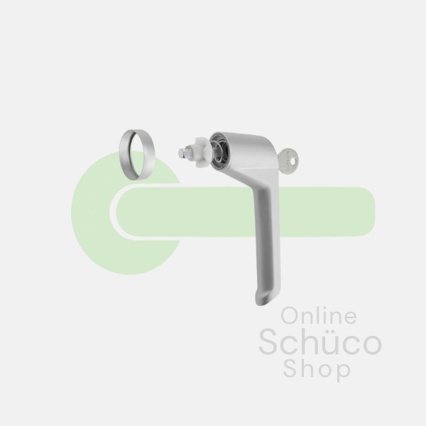 Schüco Fenstergriff - abschließbar - 234014 - Aluminium