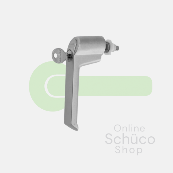 Schüco Fenstergriff - abschließbar - Kipp vor Dreh - 234039 - Aluminium