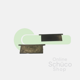 Schüco Endkappe für Aluminium-Wasserschenkel – schwarz 217695