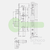 Schuco 211154 Tag- und Nachtschloss - 35/92/10
