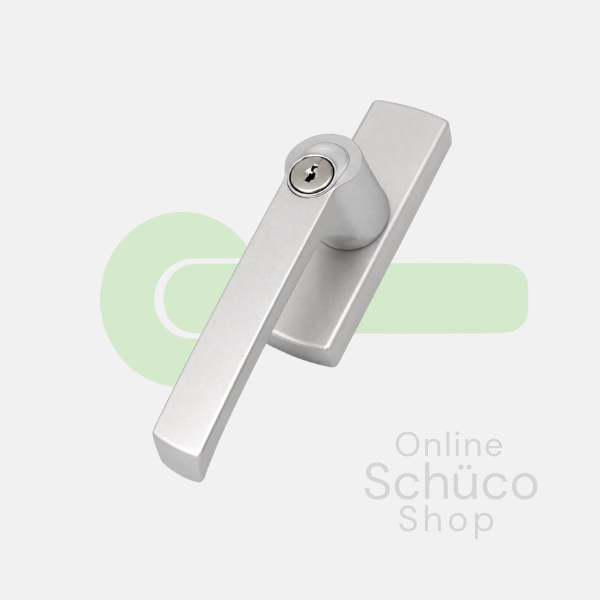 Schüco Fenstergriff - abschließbar - 214789 - Aluminium