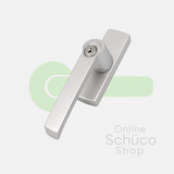 Schüco Fenstergriff - abschließbar - 214789 - Aluminium