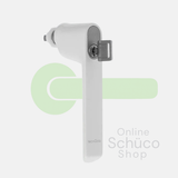 Schüco Fenstergriff - abschließbar - weiß RAL 9016 - 247036
