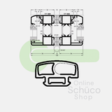 Schuco-Gummifaltwand - Preis pro Meter